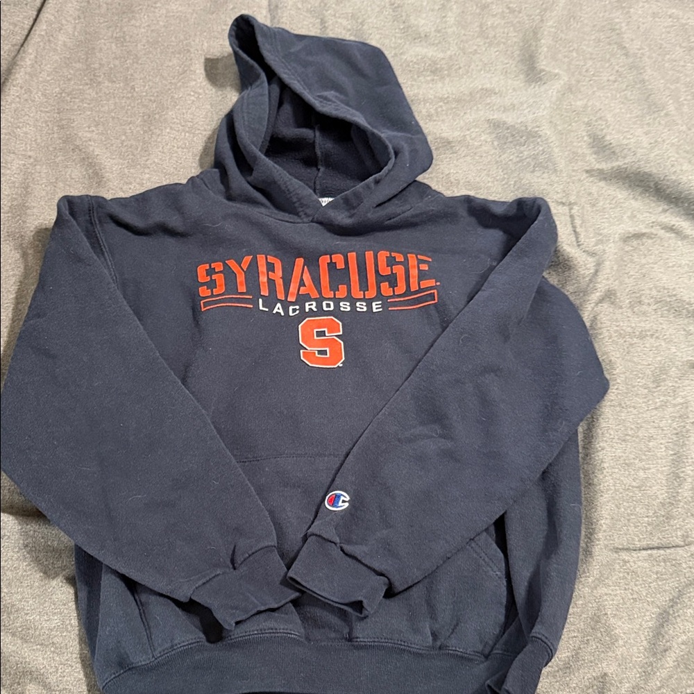 Champion Dark Blue Syracuse Lacrosse Hoodie